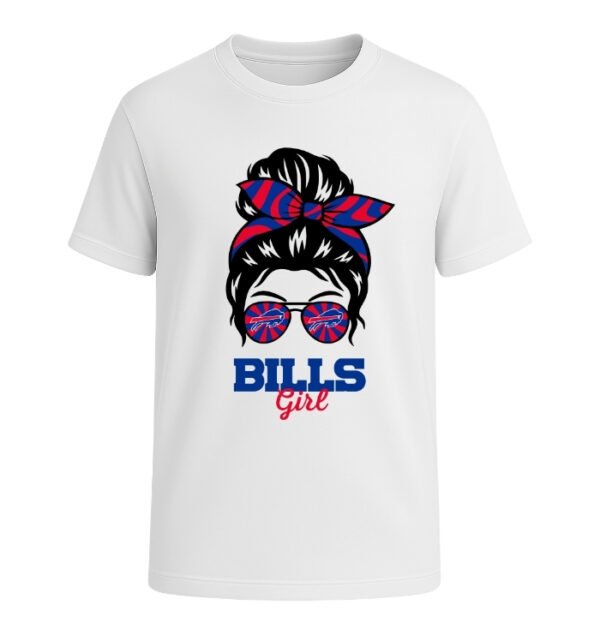 Buffalo Bills Girl Messy Bun Glasses
