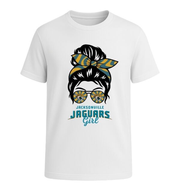 Jacksonville Jaguars Girl Messy Bun Glasses