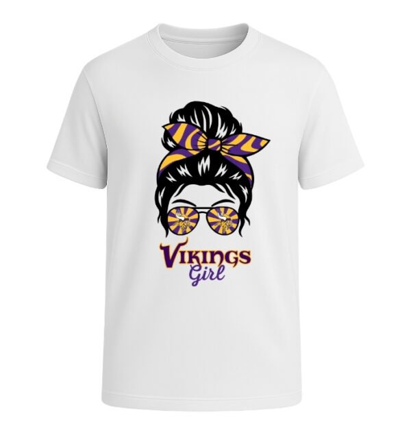 Minnesota Vikings Girl Messy Bun Glasses