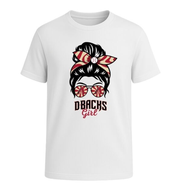Arizona Diamondbacks Girl Messy Bun Glasses